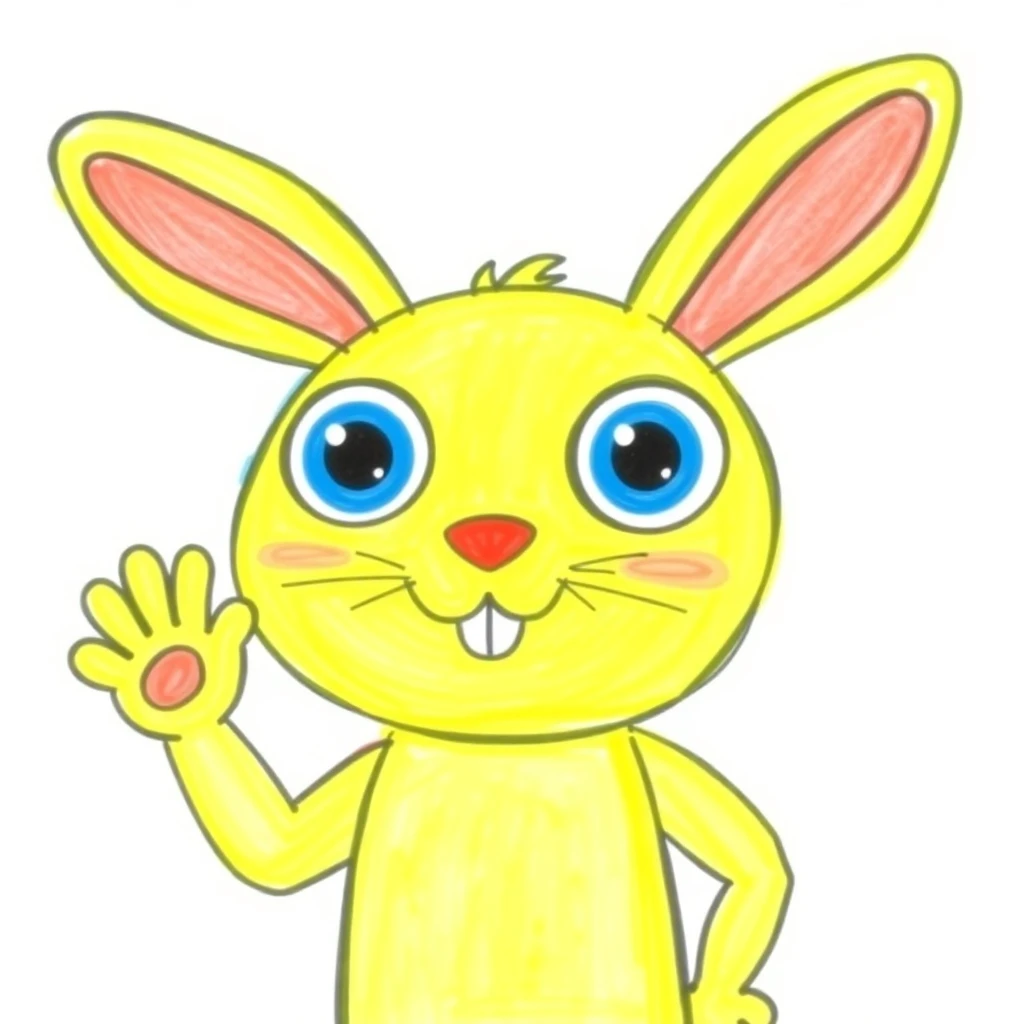 Kid's drawing of Bunzi