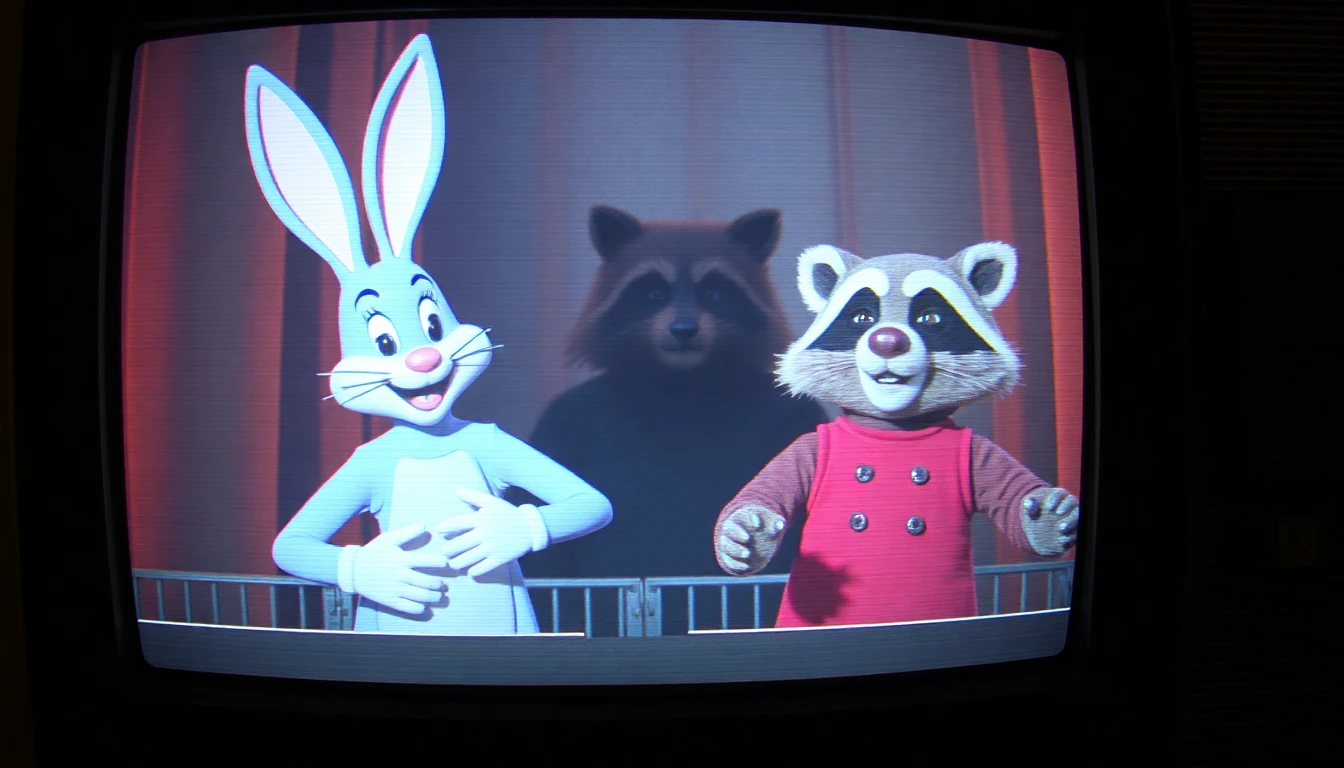 VHS tape footage of Bunzi and Rocky learning about HIM