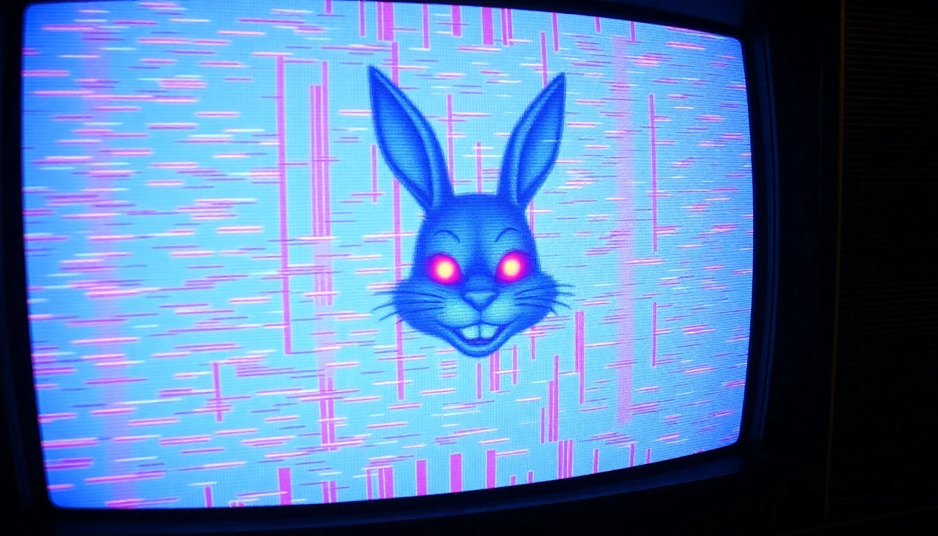 Corrupted VHS tape data